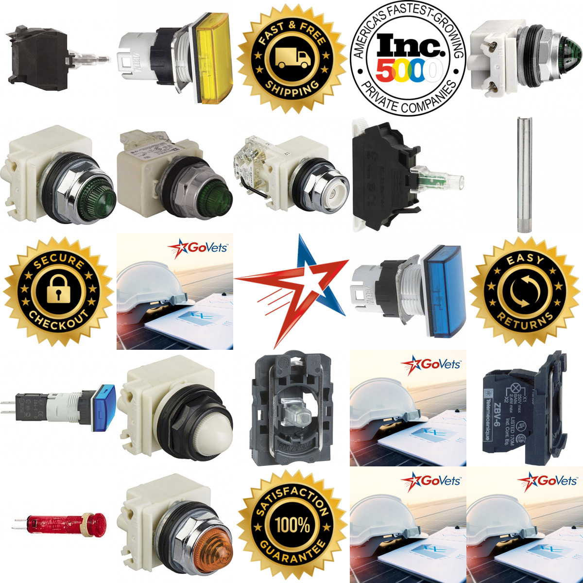 A selection of Pilot and Indicator Lights products on GoVets
