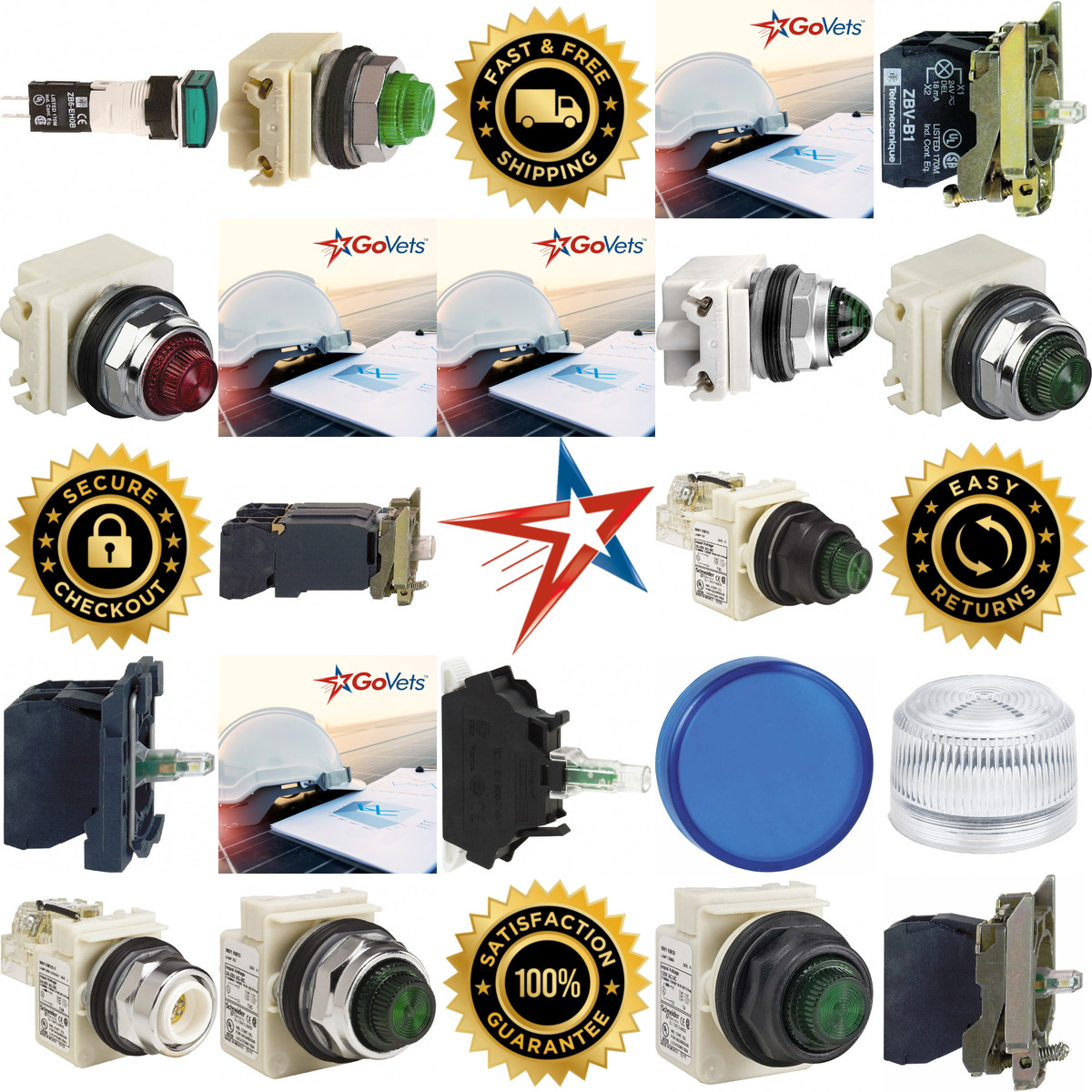 Millions of Products A selection of Pilot and Indicator Lights and Modules products on GoVets