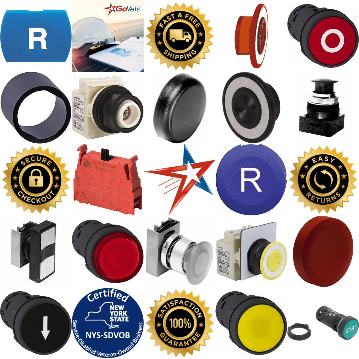 A selection of Pushbutton Switch Accessories products on GoVets