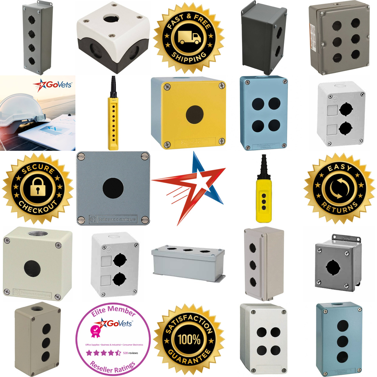 A selection of Pushbutton Switch Enclosures products on GoVets