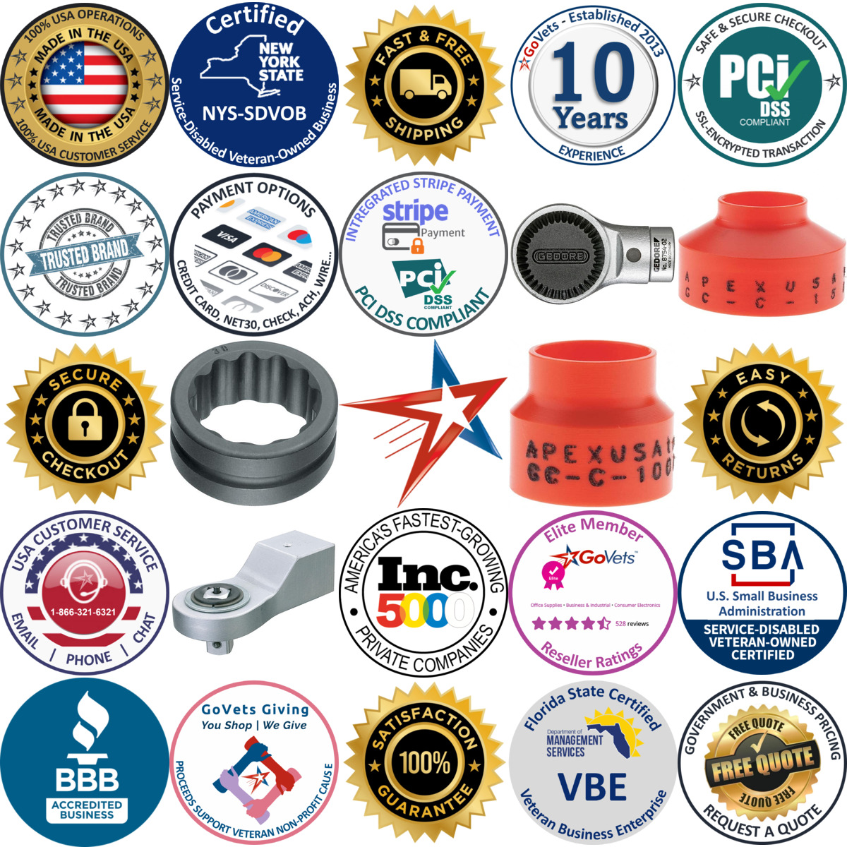 A selection of Ratchet and Socket Extension Accessories products on GoVets