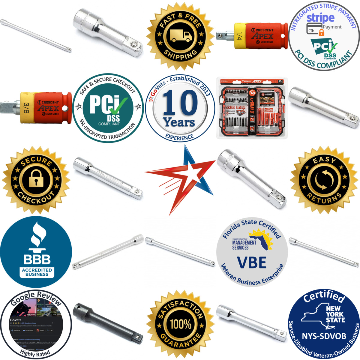 A selection of Crescent products on GoVets