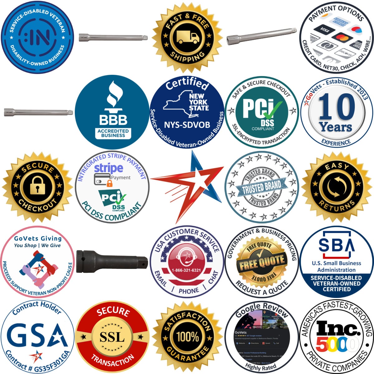 Millions of Products A selection of Martin Tools products on GoVets