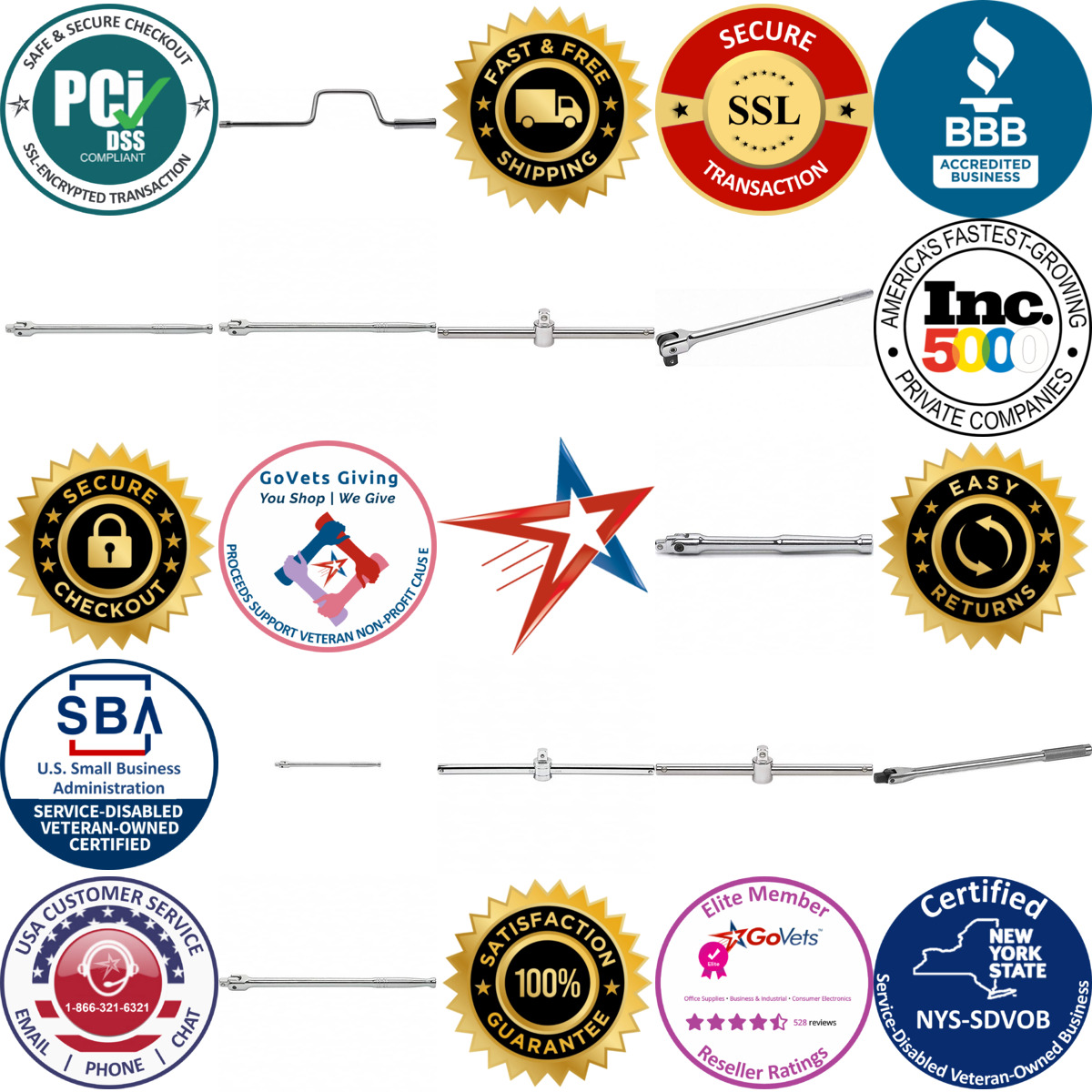 A selection of Gearwrench products on GoVets