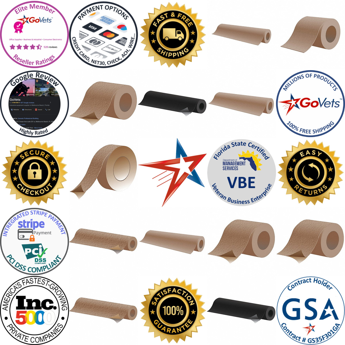 A selection of Fabric products on GoVets