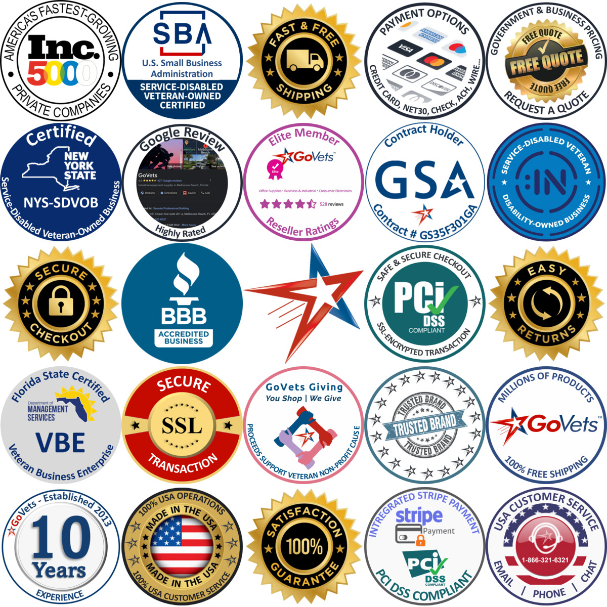 A selection of Felt Strips products on GoVets