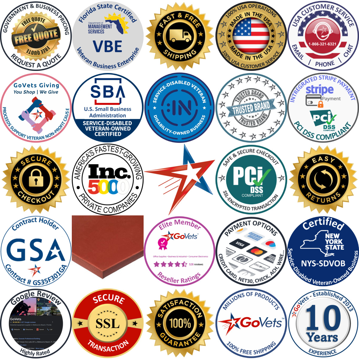 A selection of Rubber Strips products on GoVets