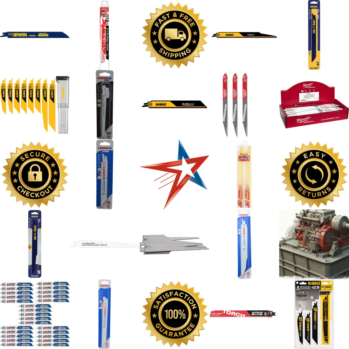 A selection of Reciprocating Saw Blades products on GoVets