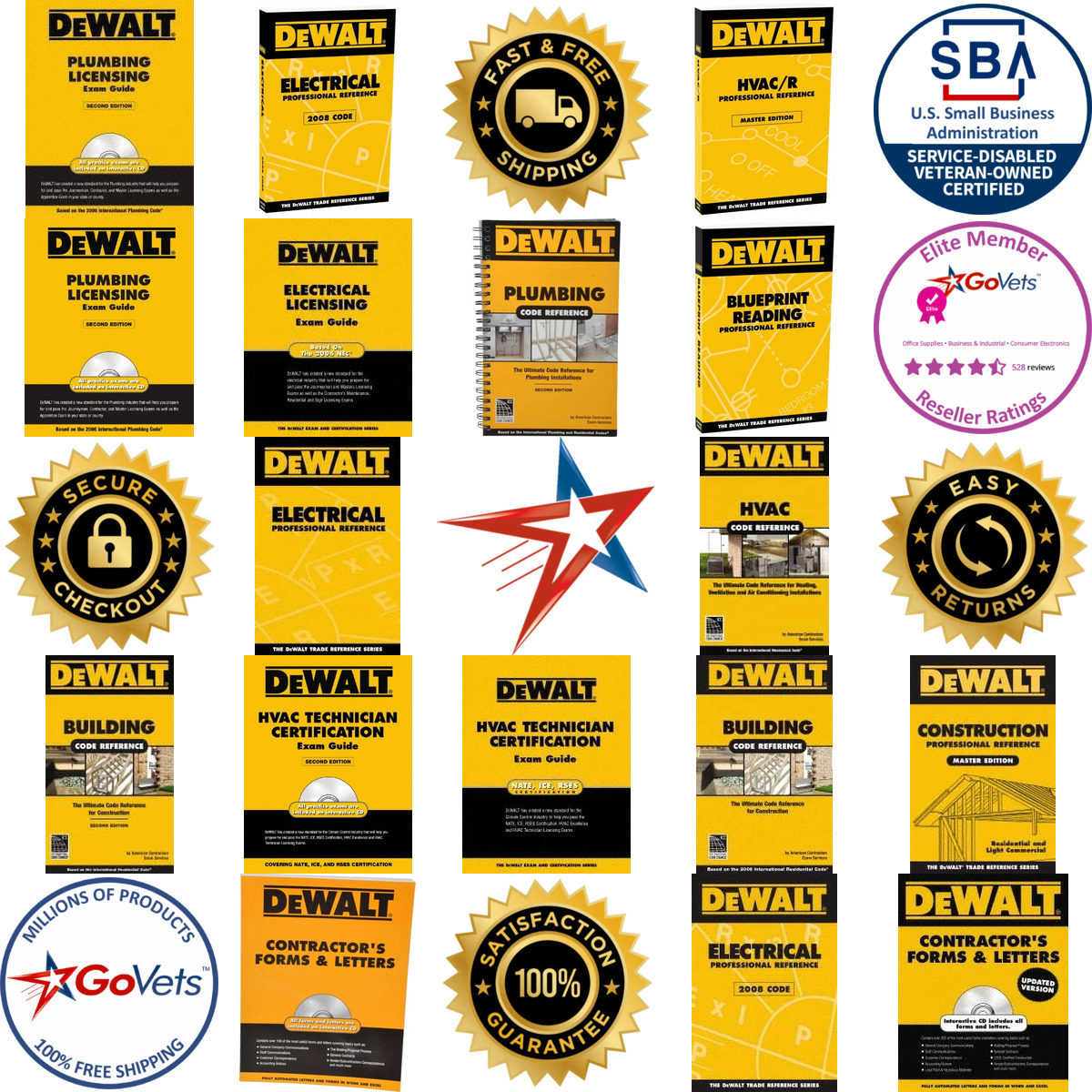 Millions of Products A selection of Dewalt products on GoVets