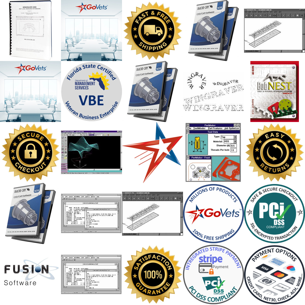 Millions of Products A selection of Software products on GoVets