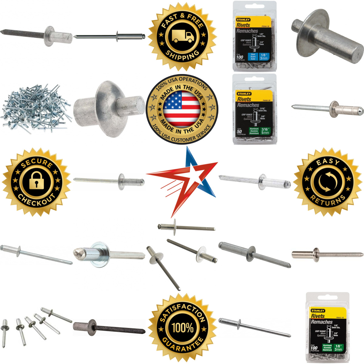 A selection of Blind Rivets products on GoVets