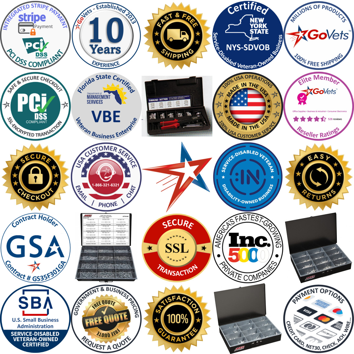 Millions of Products A selection of Value Collection products on GoVets