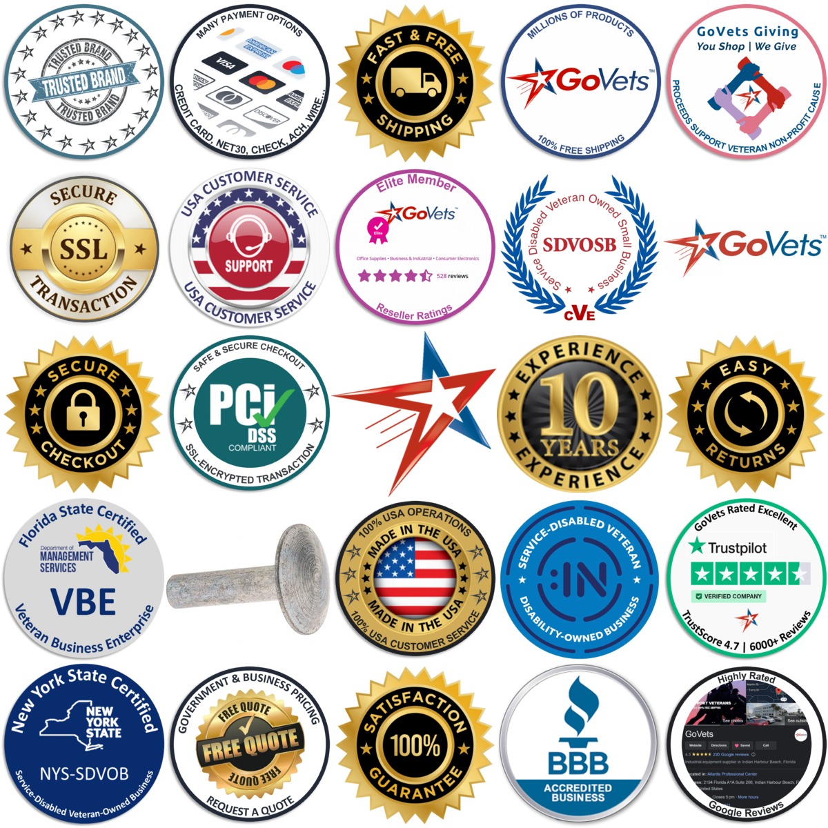 A selection of Value Collection products on GoVets