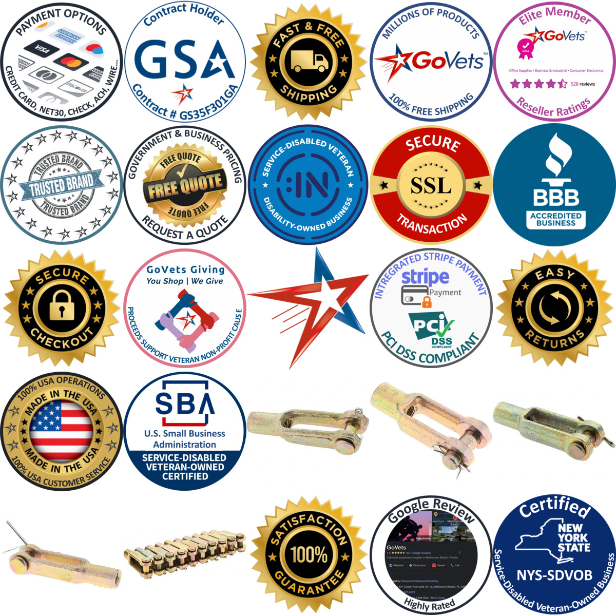 A selection of Midwest Control products on GoVets