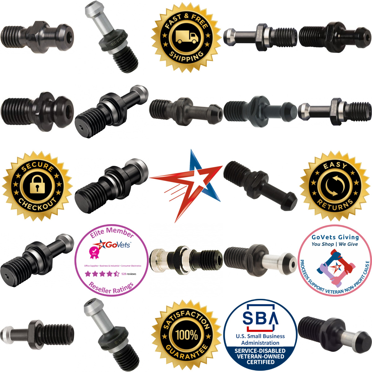 A selection of Retention Knobs and Sockets products on GoVets