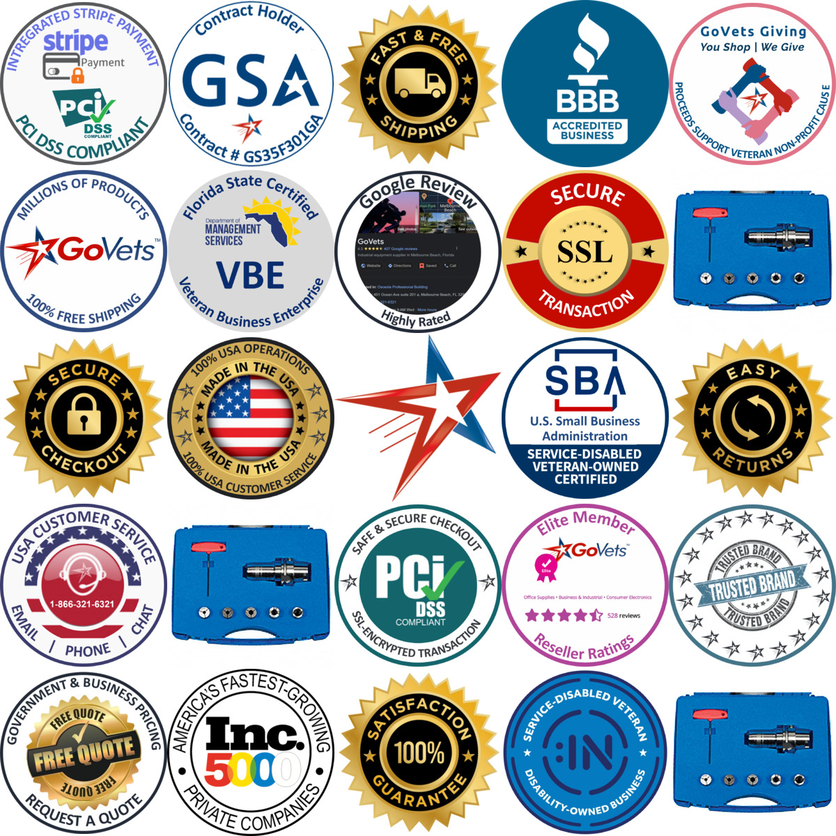 Millions of Products A selection of Iscar products on GoVets