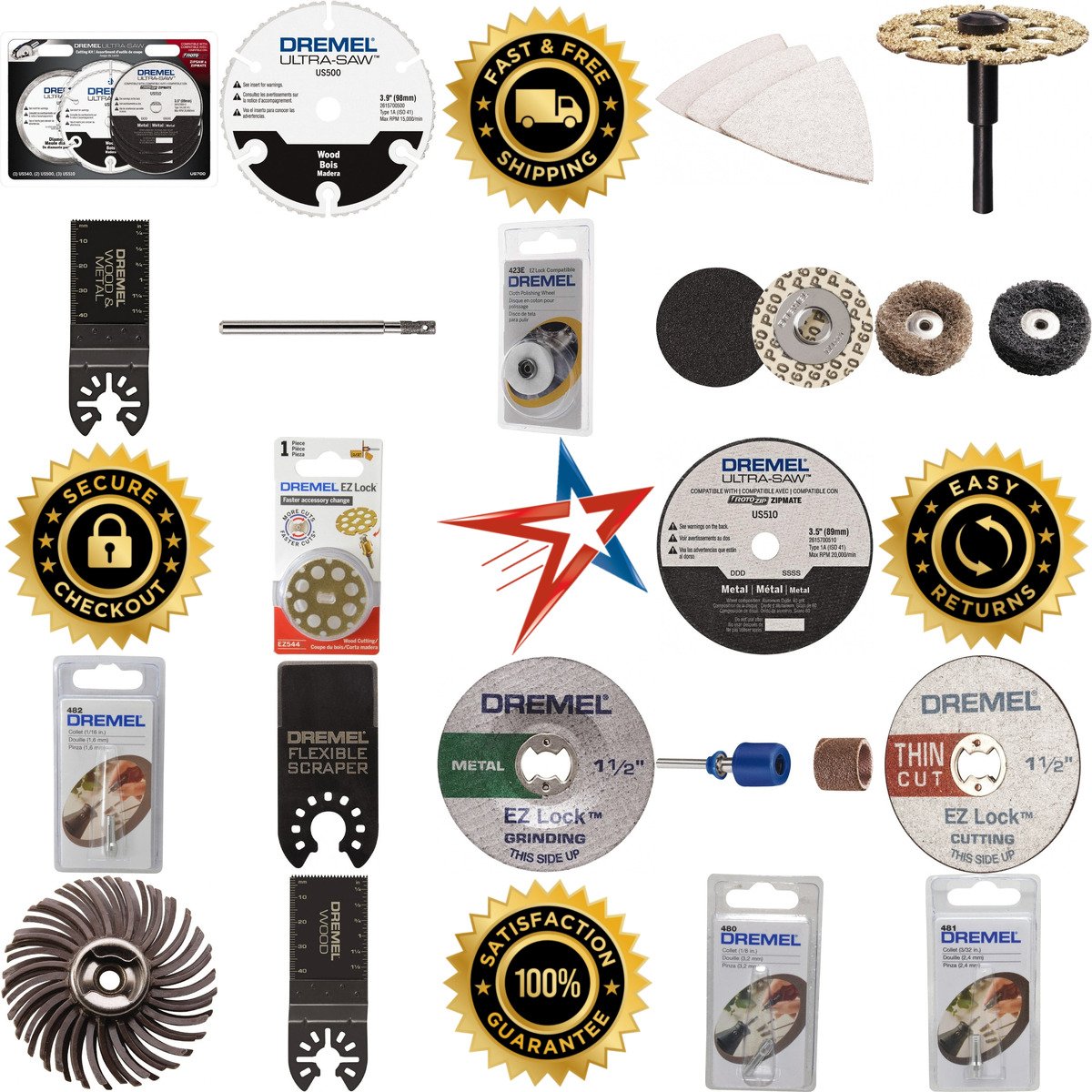 A selection of Dremel products on GoVets