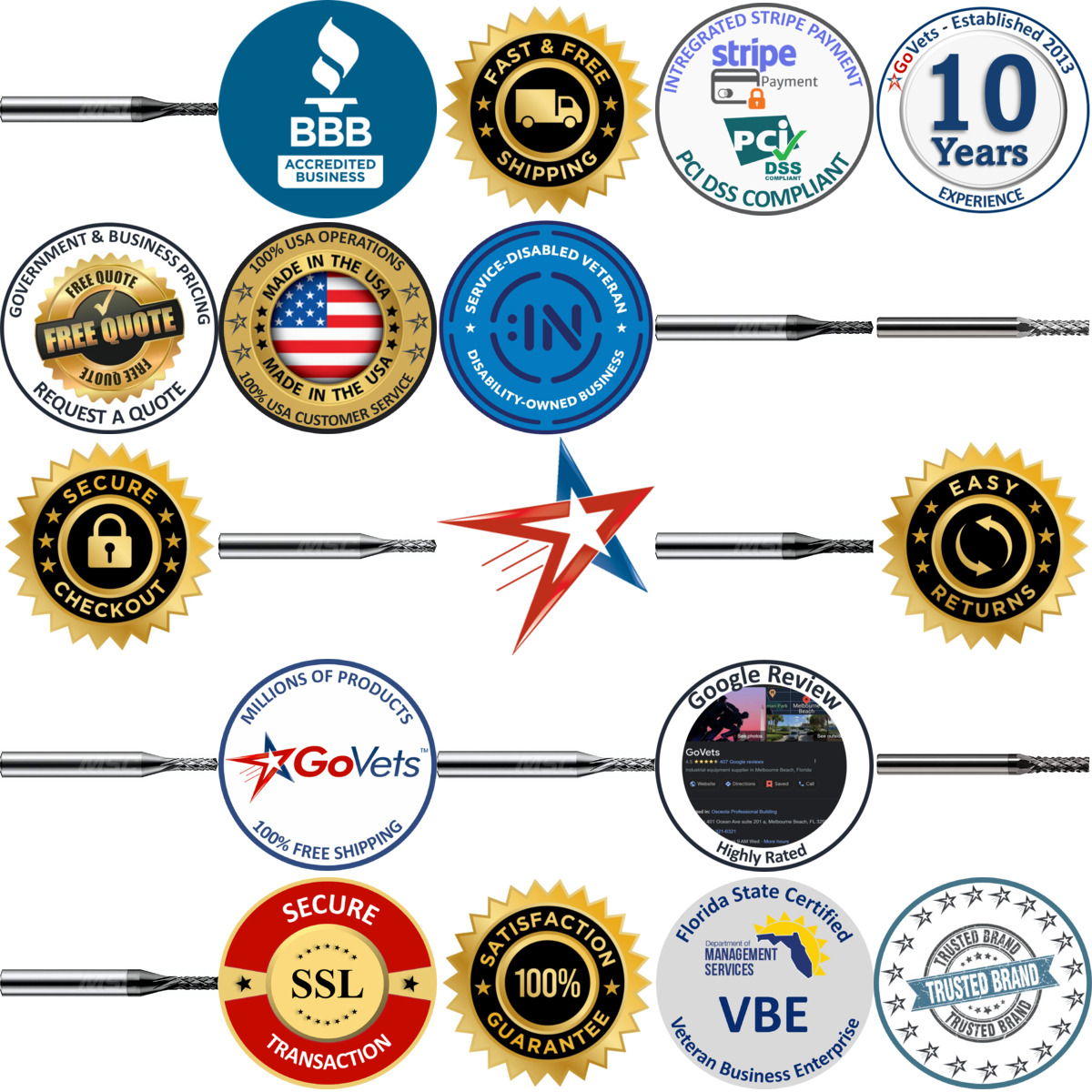 Millions of Products A selection of Harvey Tool products on GoVets