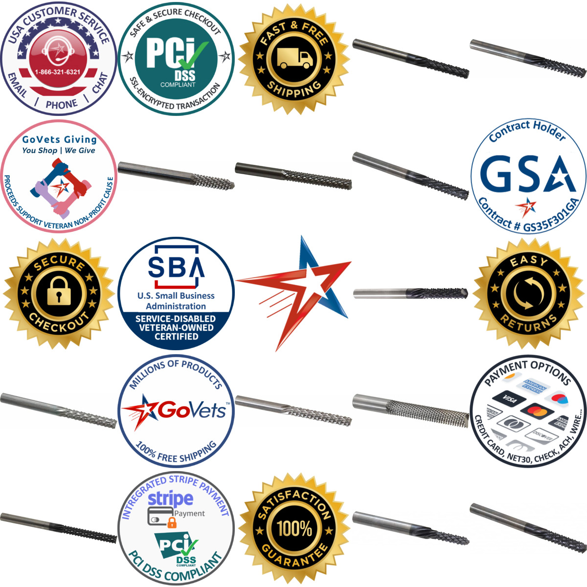 Millions of Products A selection of Onsrud products on GoVets