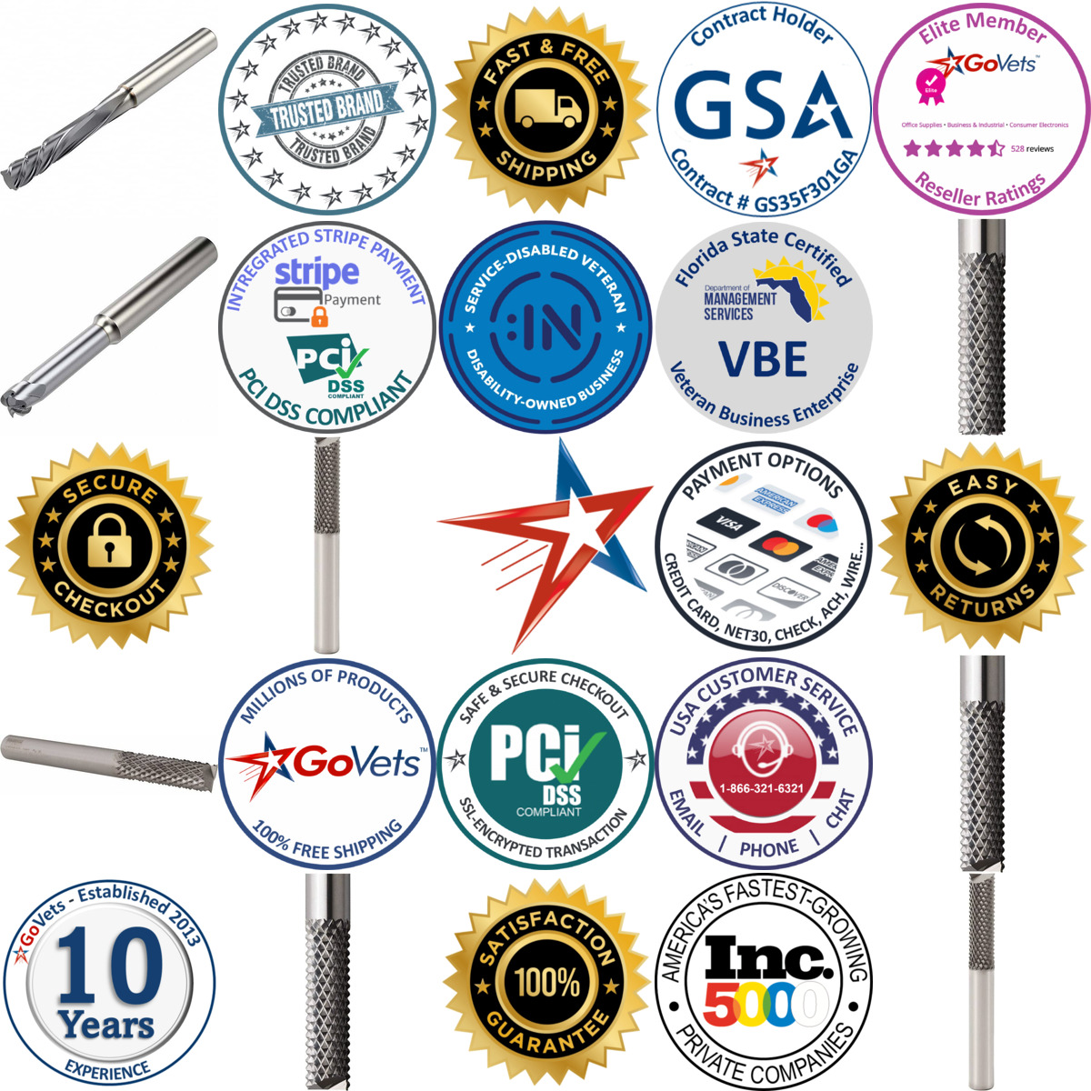 Millions of Products A selection of Seco products on GoVets