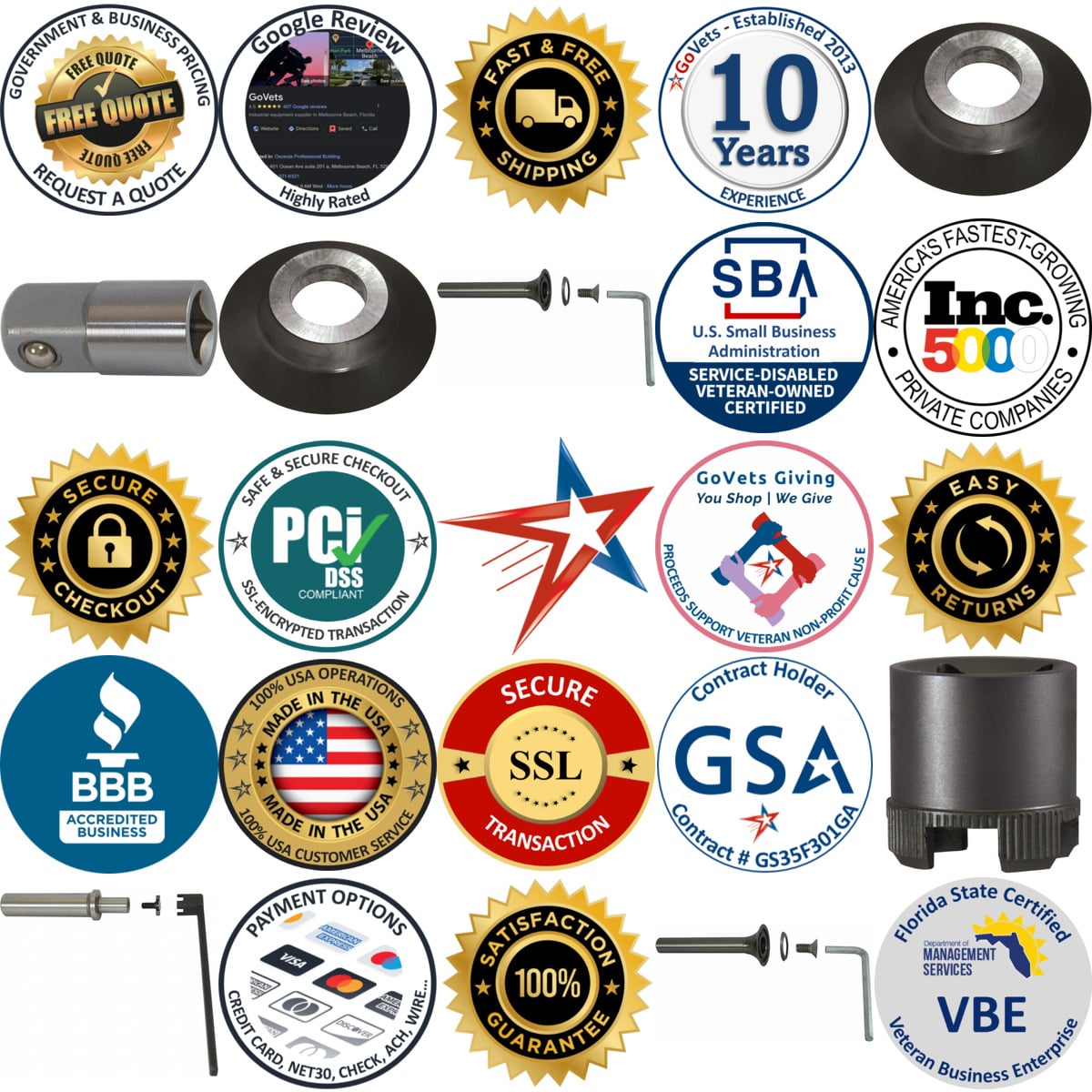 A selection of Modular Router Bit Accessories and Components products on GoVets