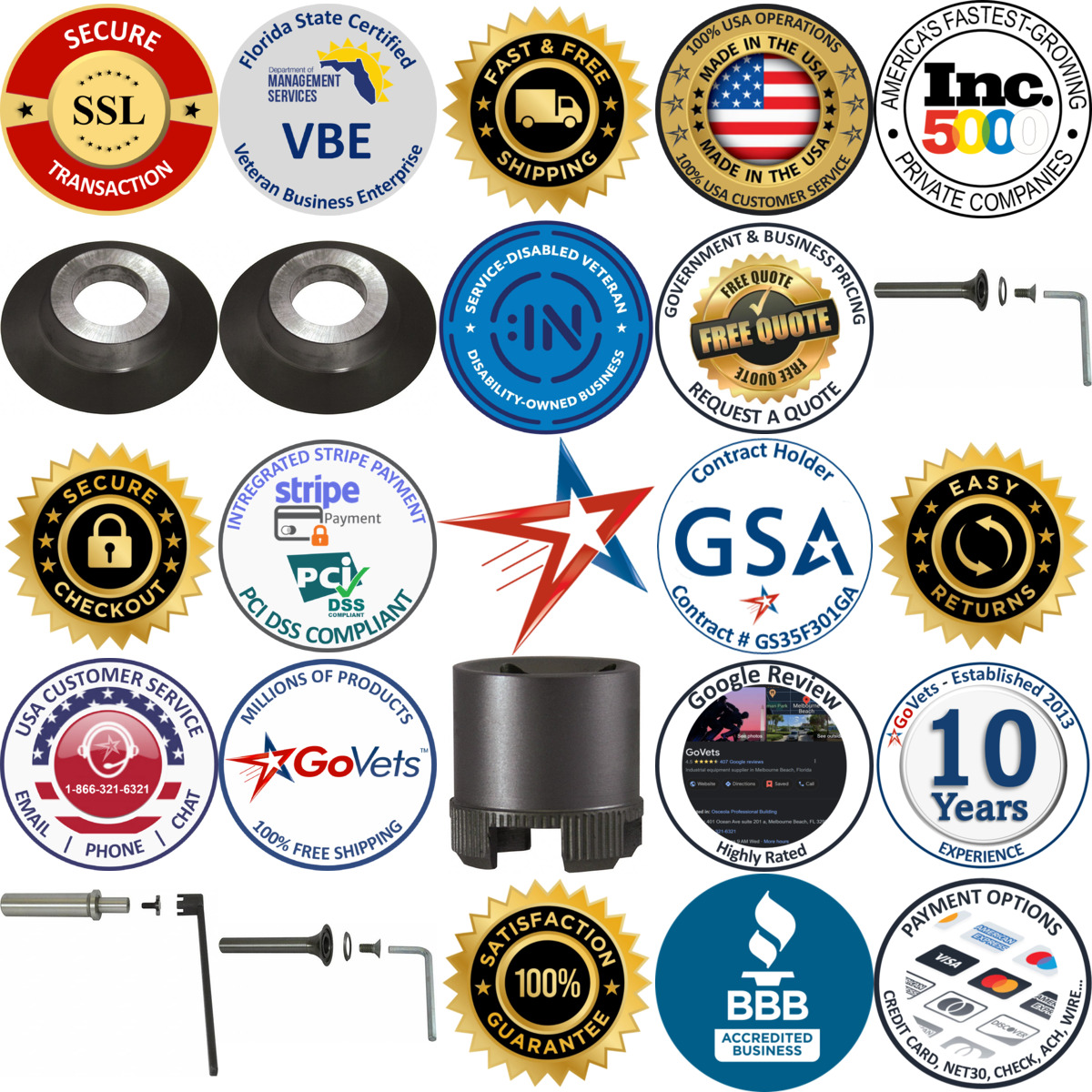 Millions of Products A selection of Modular Router Bits and Accessories products on GoVets