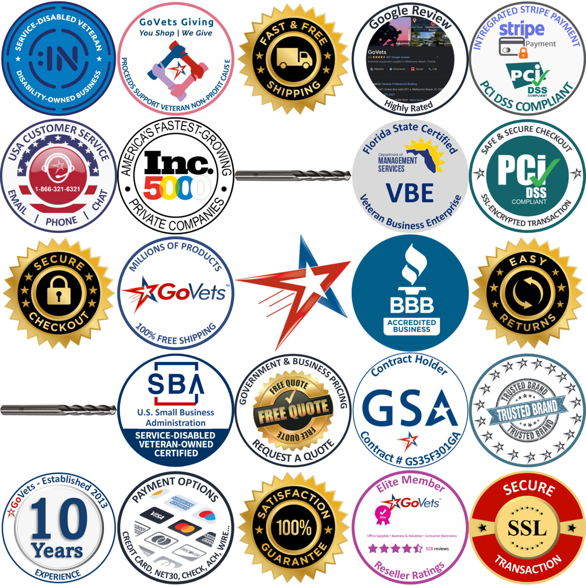 Millions of Products A selection of Precision Twist Drill products on GoVets