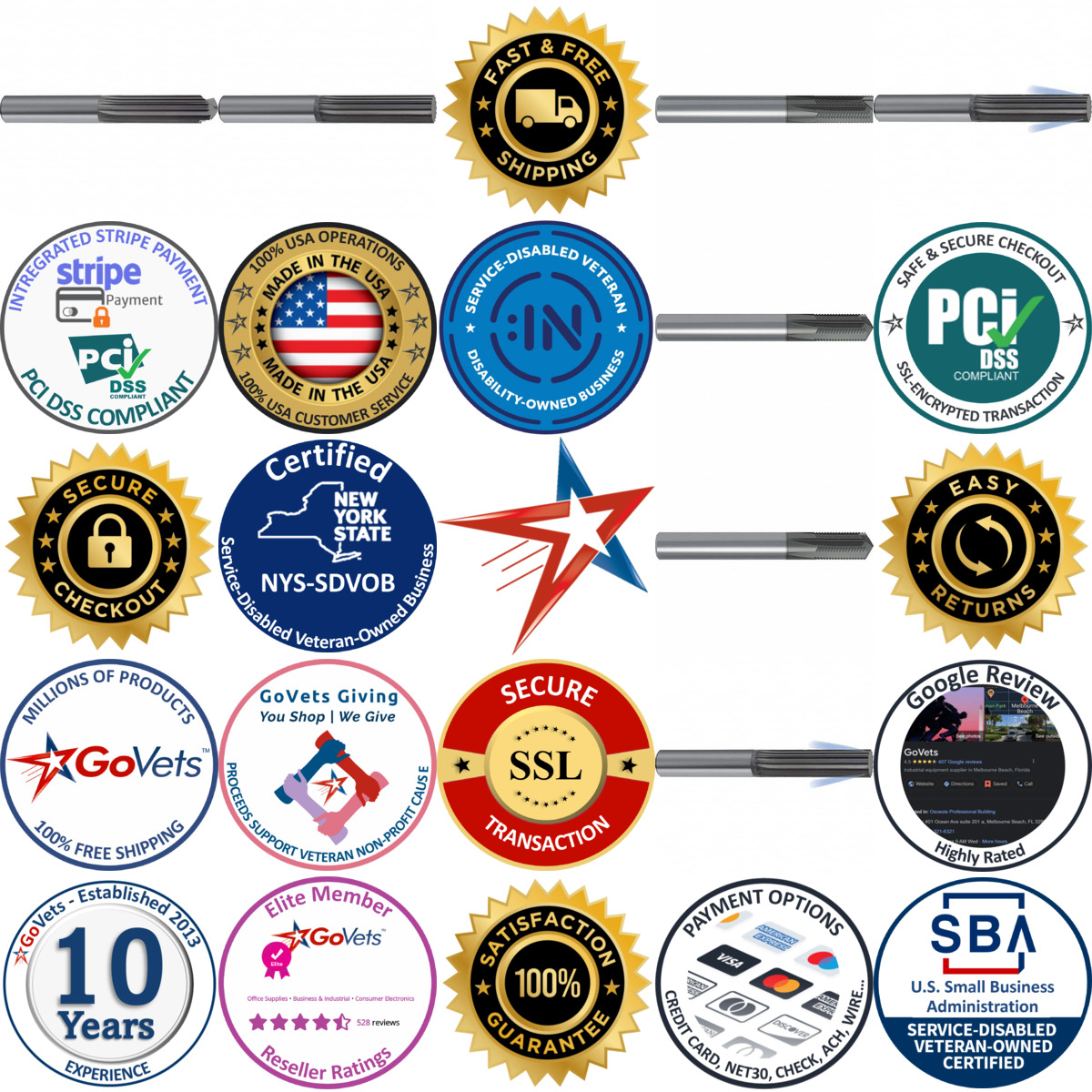 Millions of Products A selection of Guhring products on GoVets