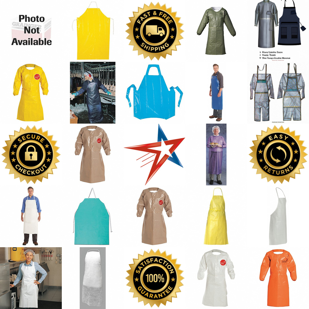 A selection of Chemical and Particulate Protective Aprons products on GoVets