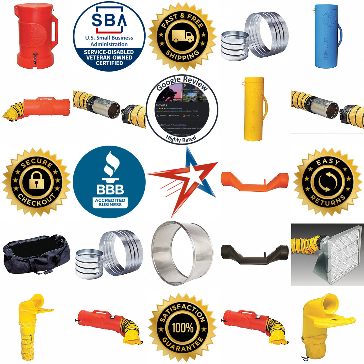 A selection of Confined Space Ventilation Duct Accessories products on GoVets