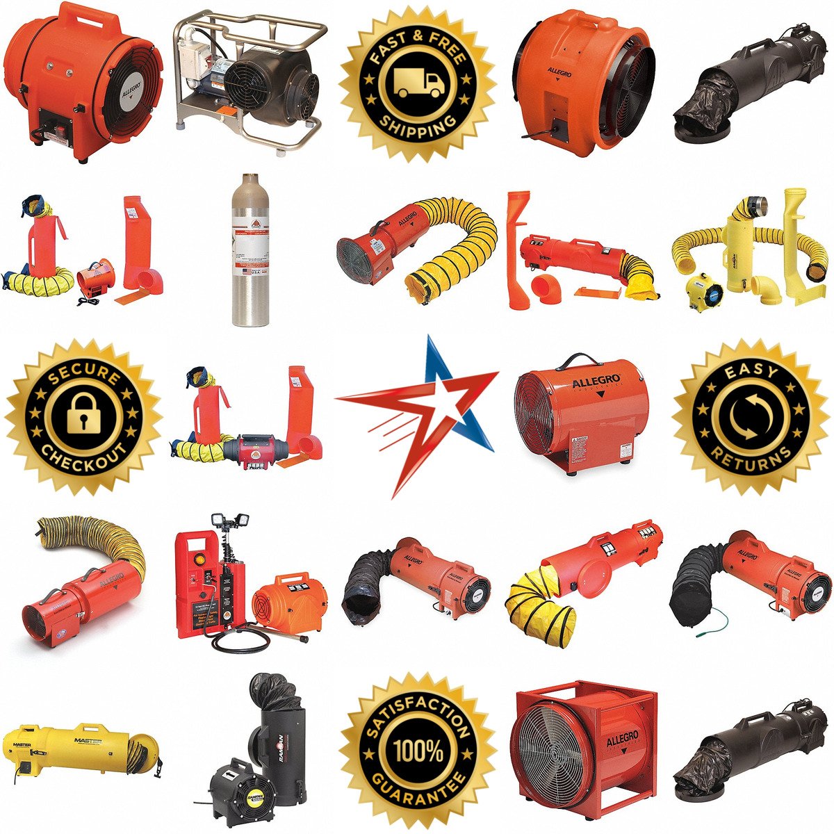 A selection of Electric Confined Space Fans and Blowers products on GoVets