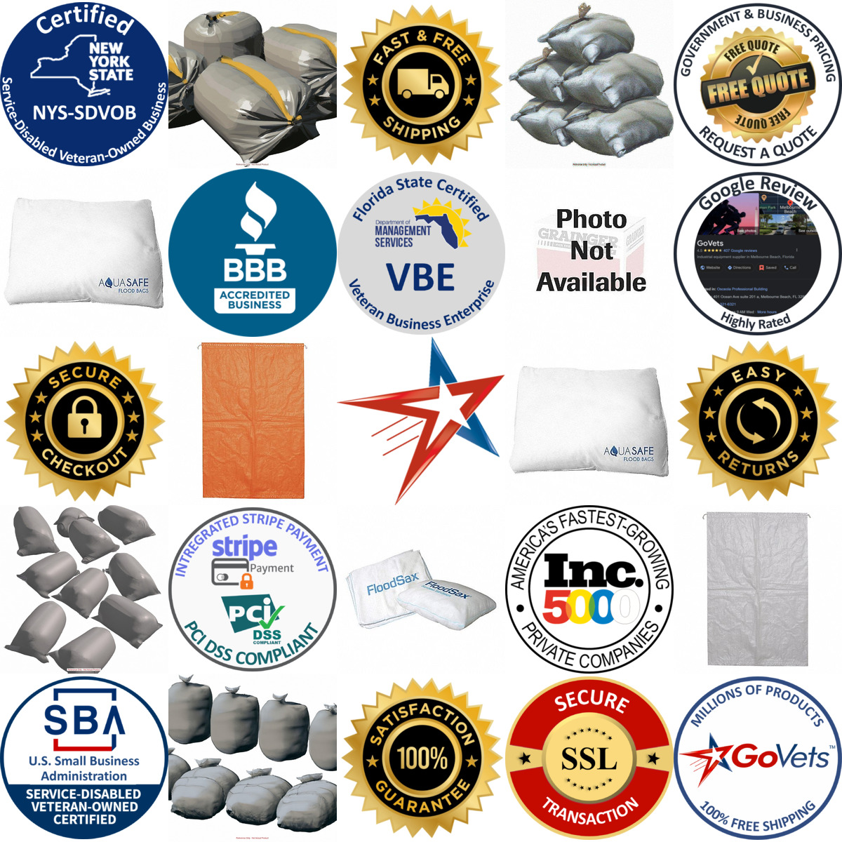 A selection of Sand Bags products on GoVets