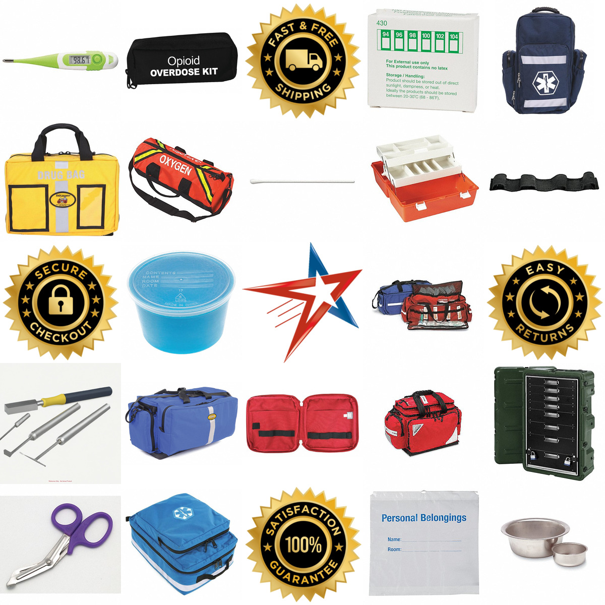 A selection of Emergency and Exam Room Supplies products on GoVets