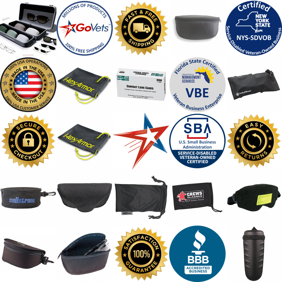 A selection of Eyewear Cases and Bags products on GoVets