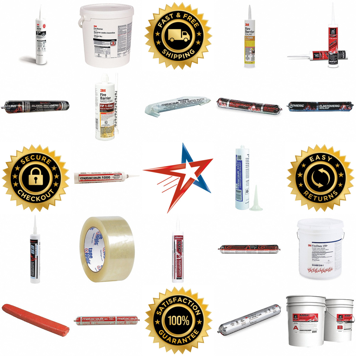 A selection of Firestop Sealants Caulks and Putties products on GoVets