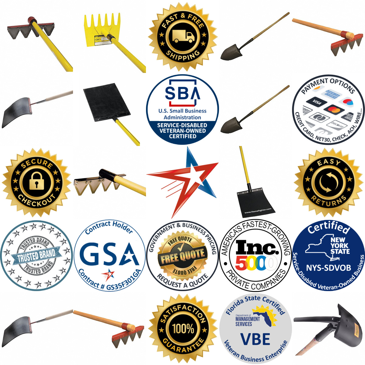 A selection of Wildland Fire Hand Tools products on GoVets