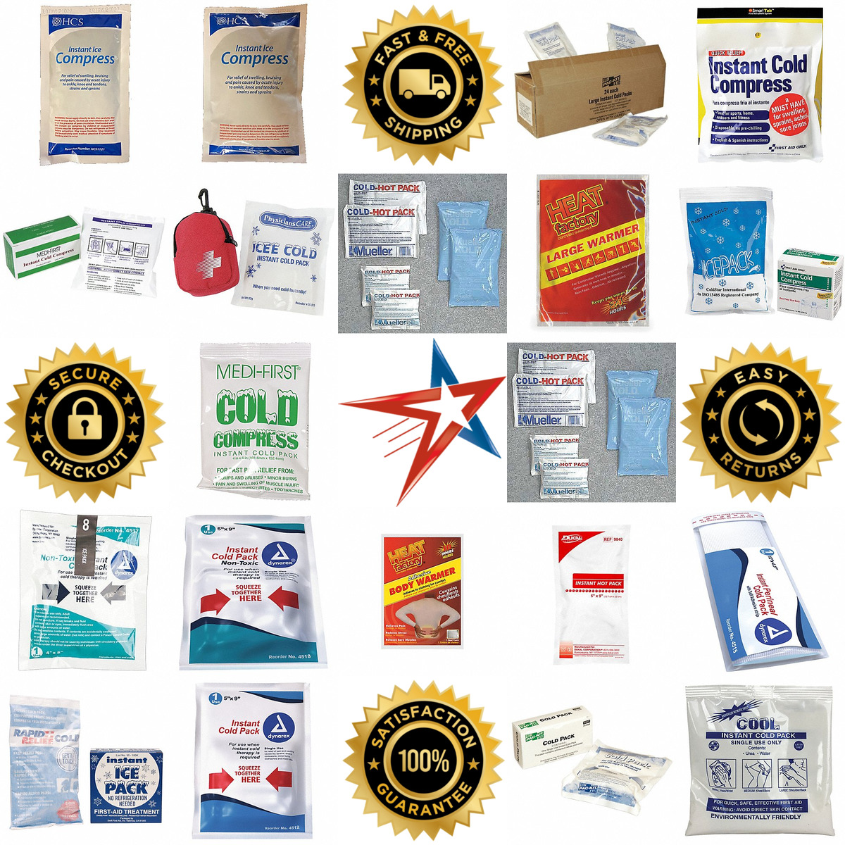 A selection of First Aid Ice Packs and Thermal Wraps products on GoVets