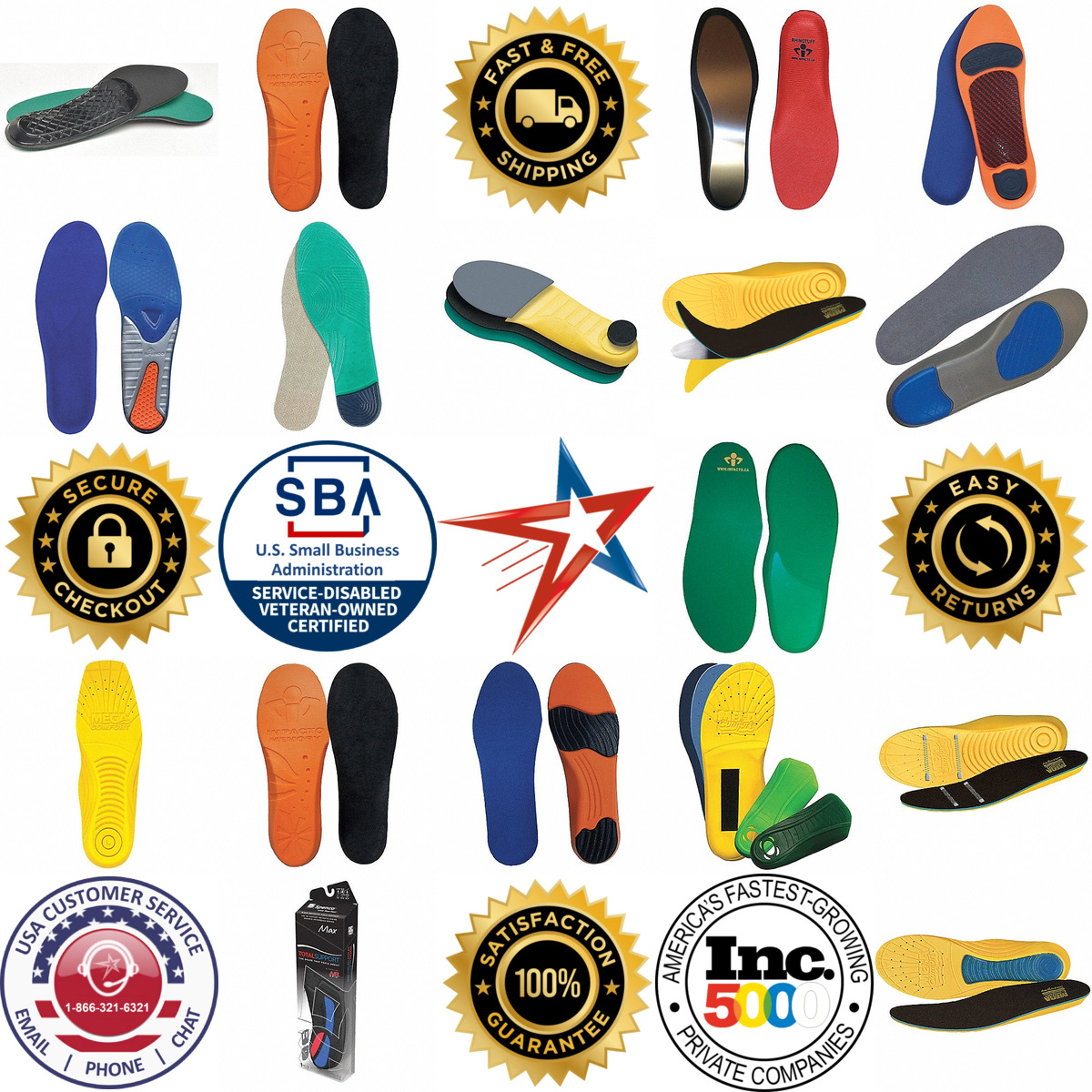 A selection of Insoles products on GoVets