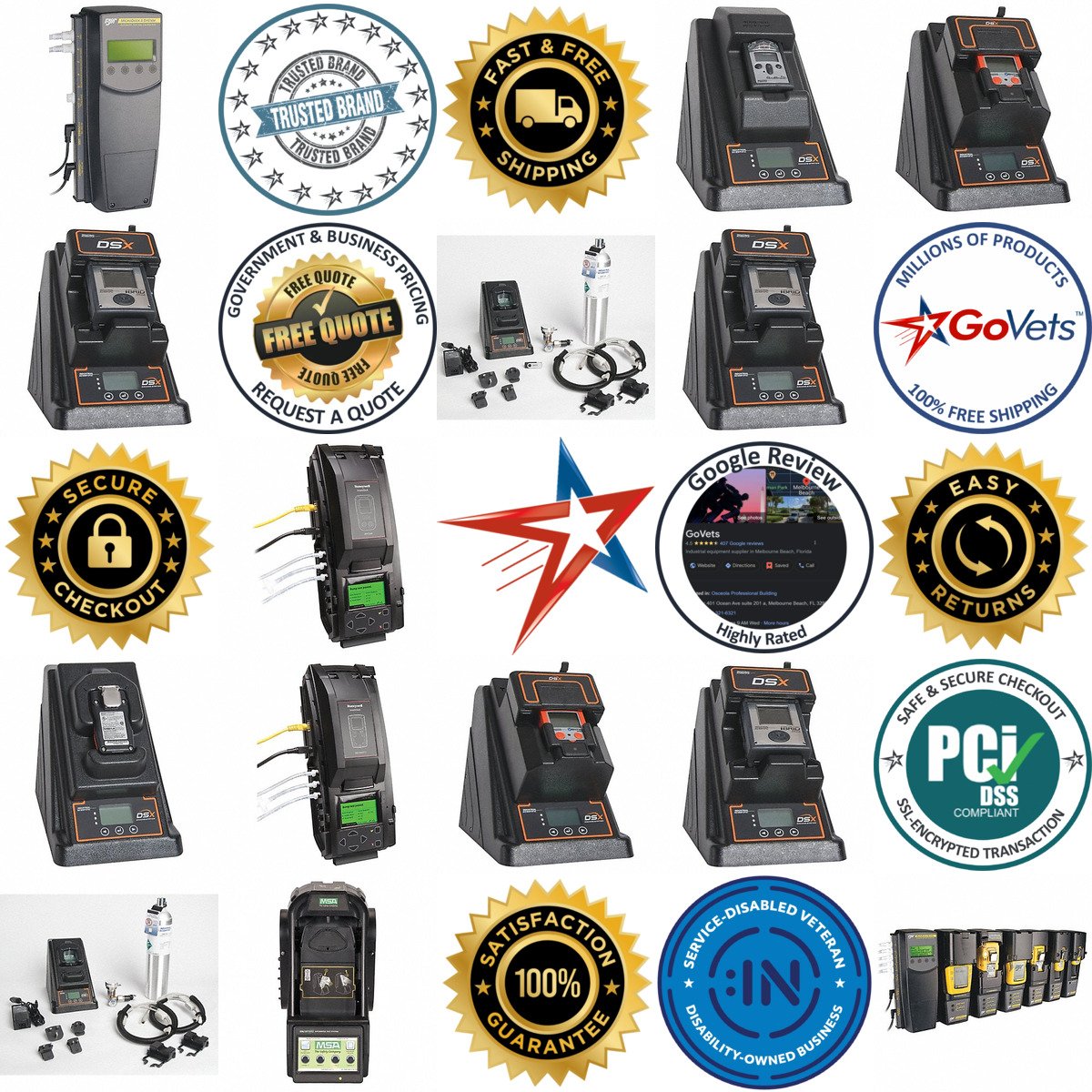 A selection of Automated Gas Detector Test Systems products on GoVets