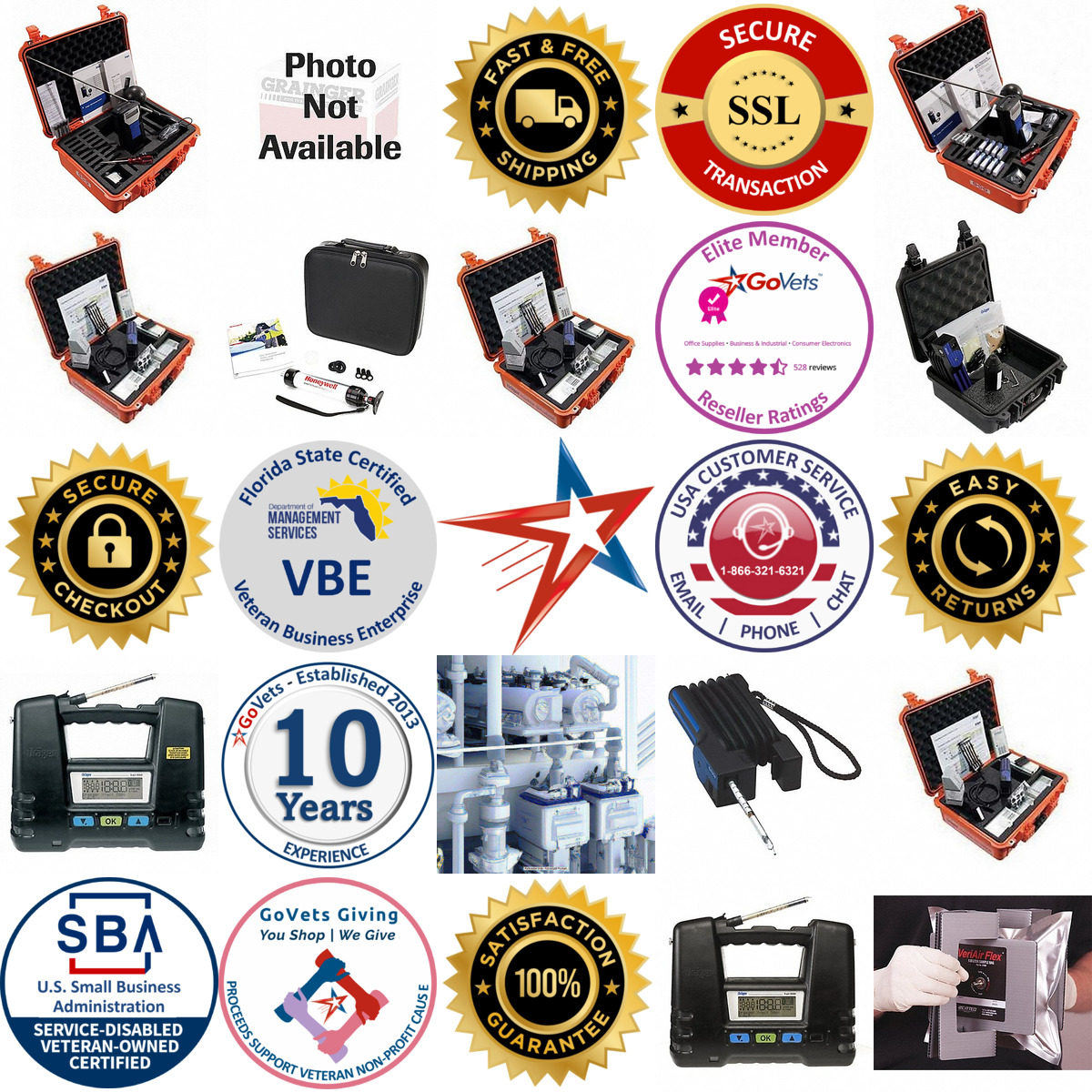 A selection of Detector Tube Pumps and Kits products on GoVets