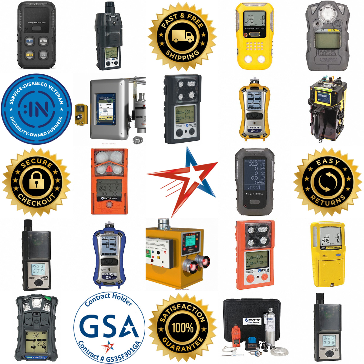 A selection of Multi Gas Detectors products on GoVets