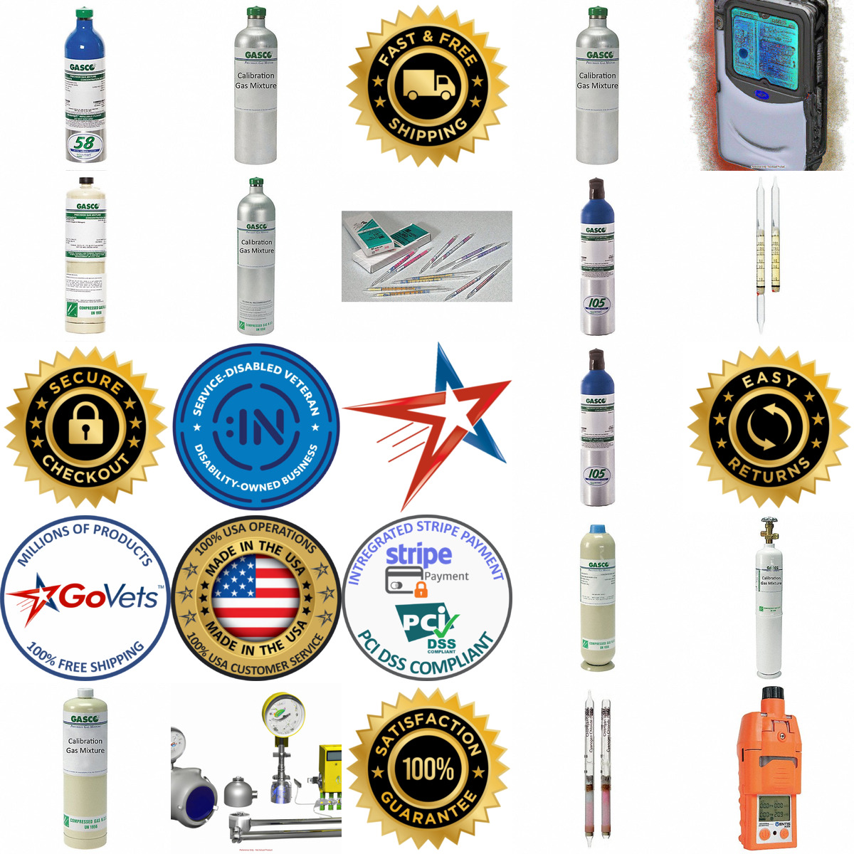 A selection of Gas Detection products on GoVets