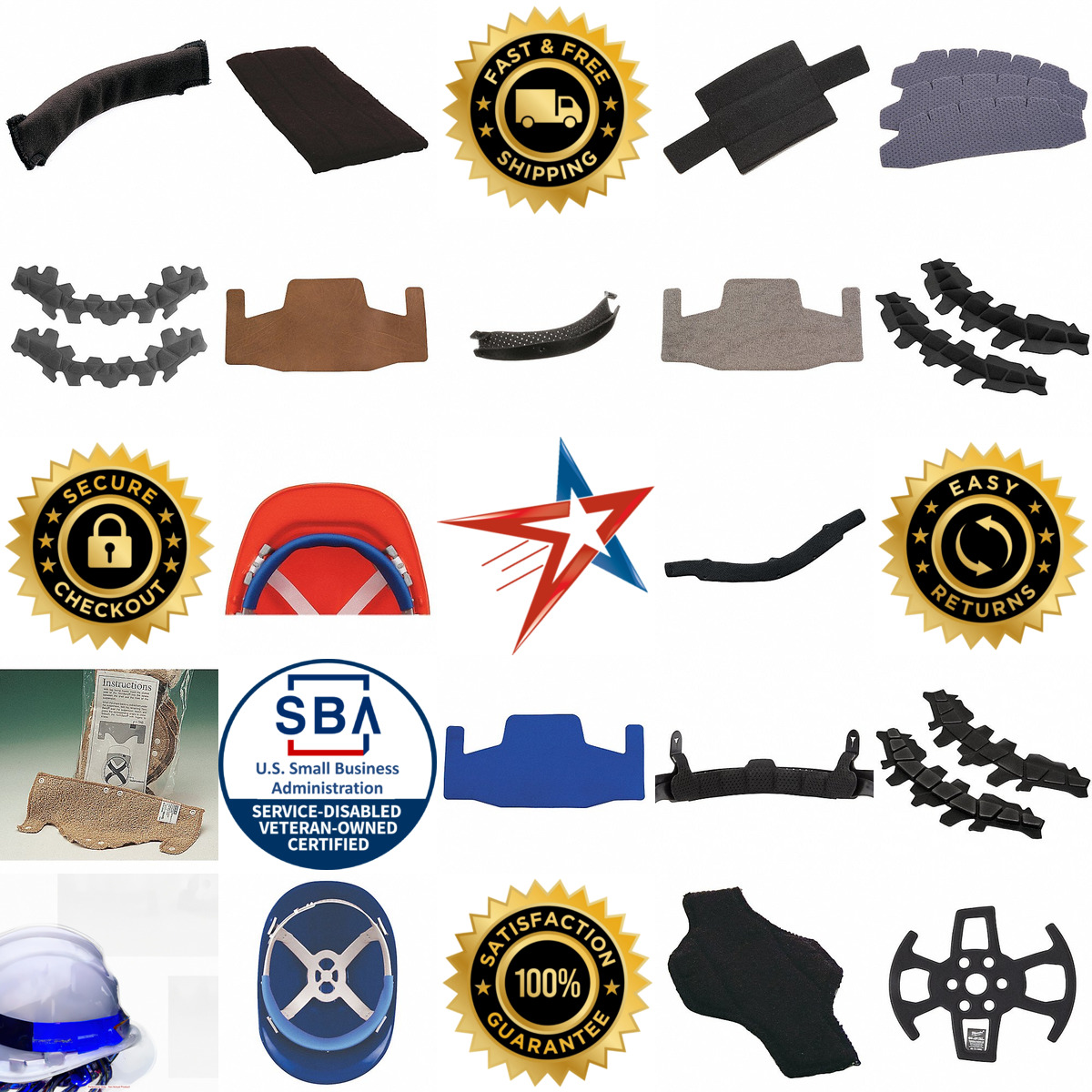 A selection of Hard Hat Sweatbands products on GoVets