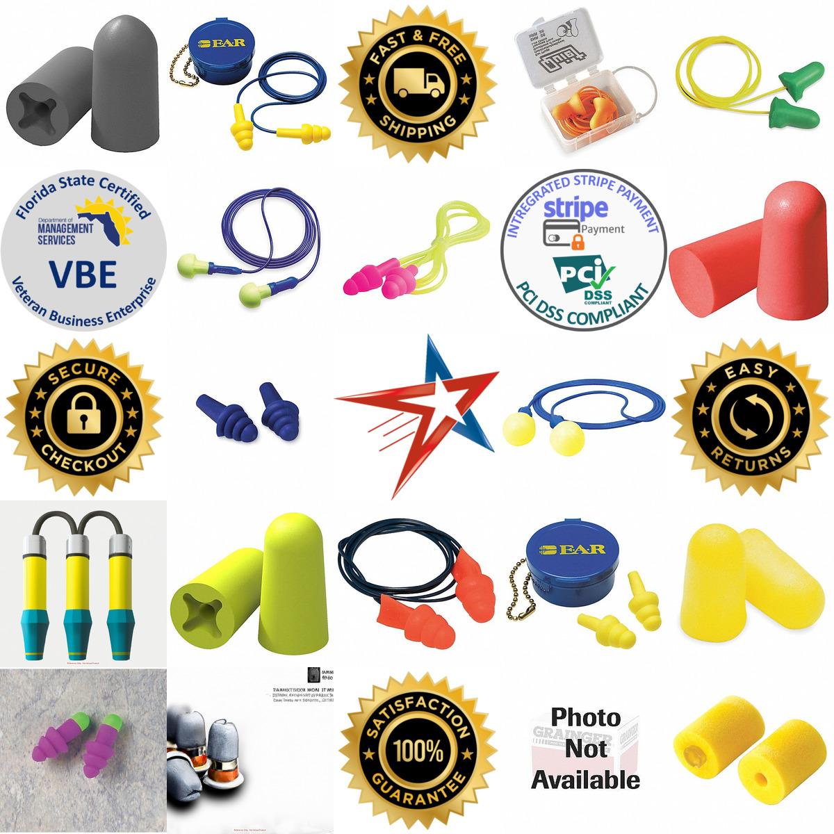 A selection of Earplugs products on GoVets