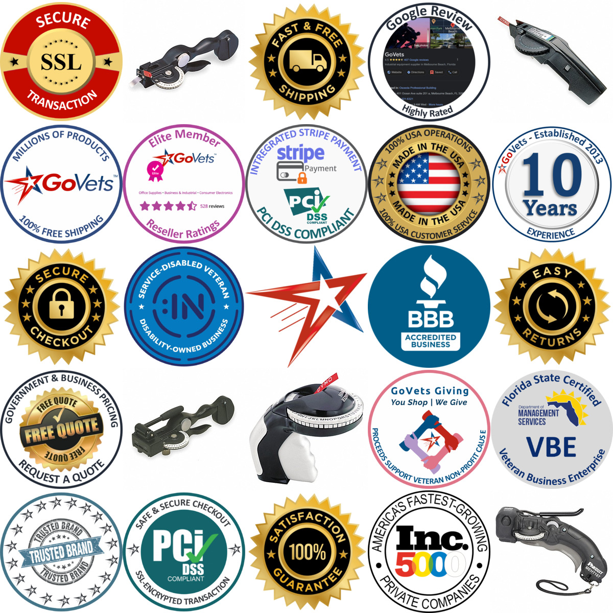 A selection of Embossing Label Makers products on GoVets