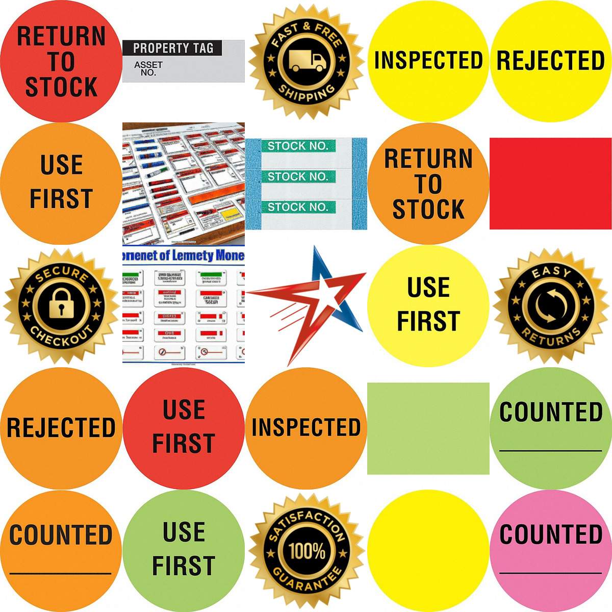 A selection of Inventory Labels products on GoVets