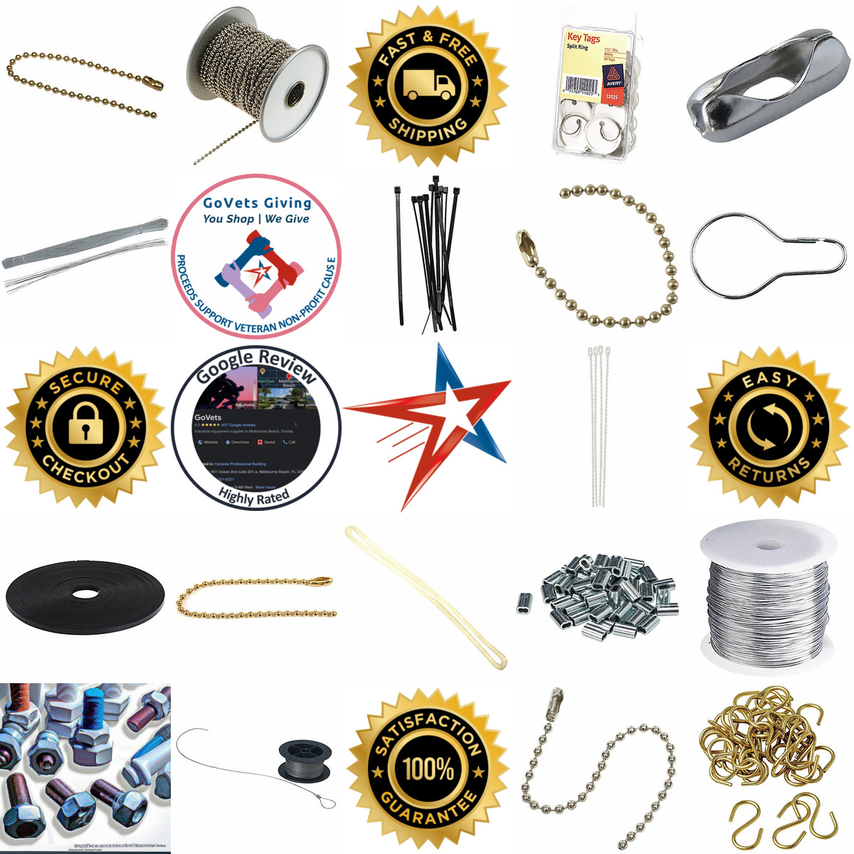 A selection of Tag and Pipe Marker Fasteners products on GoVets