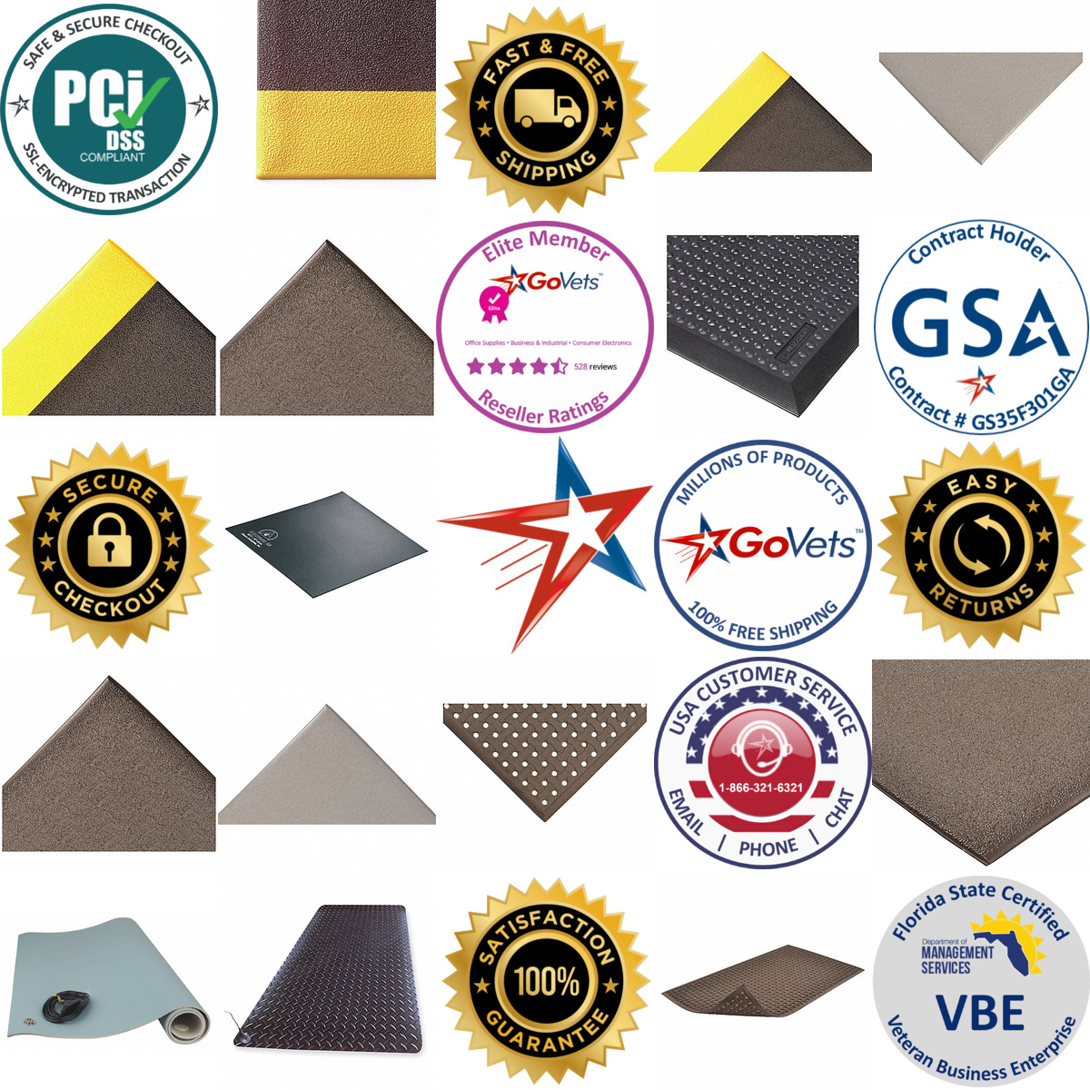 A selection of Esd Mats products on GoVets