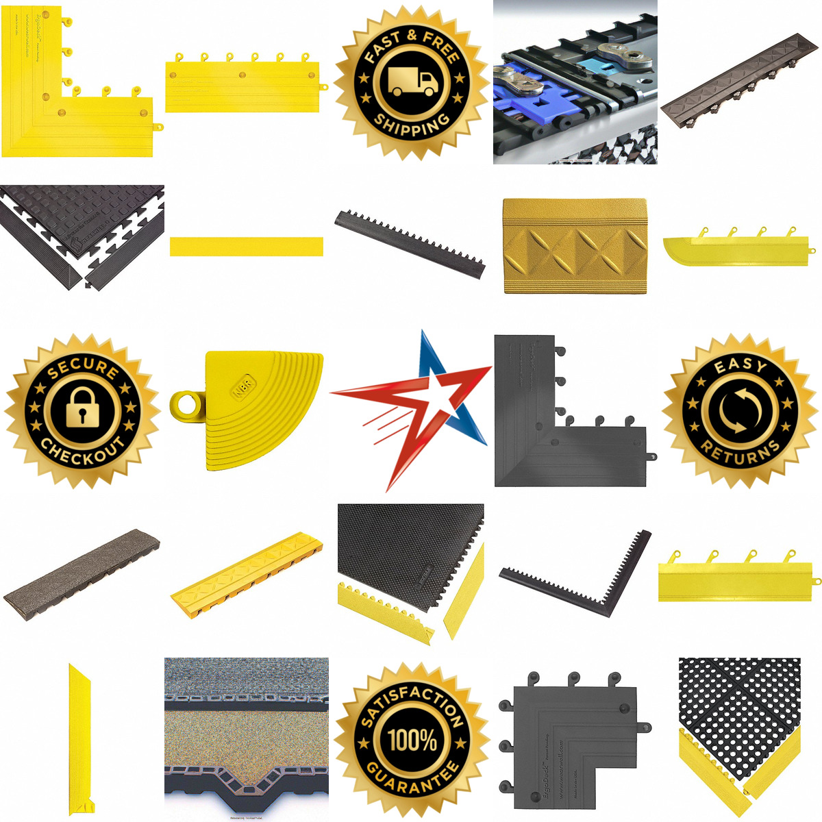 A selection of Interlocking Mat Edging and Connectors products on GoVets