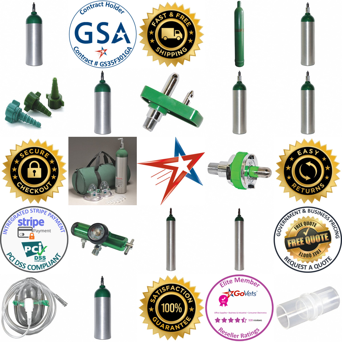 A selection of Emergency Oxygen Accessories products on GoVets